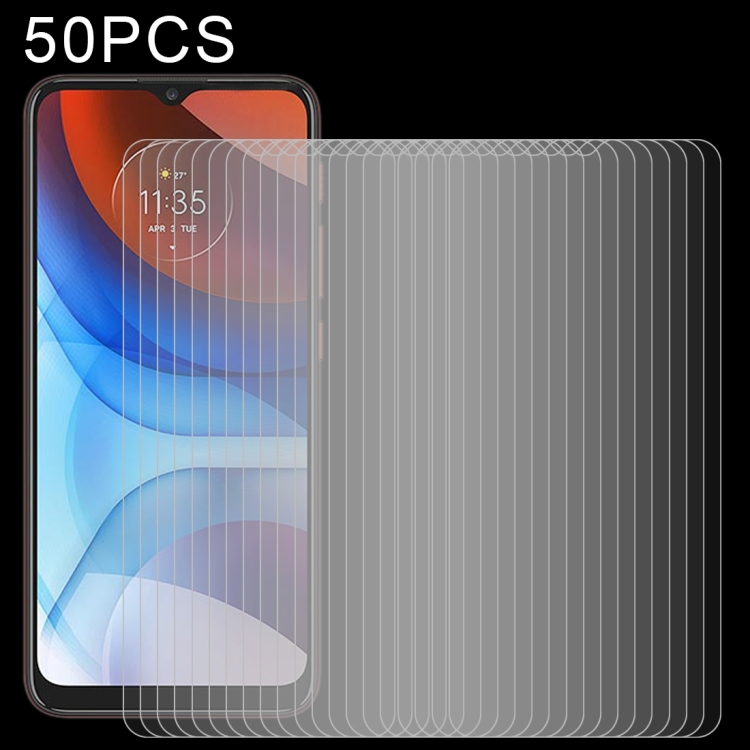 

For Motorola Moto E7 Power / E7i Power 50 PCS 0.26mm 9H 2.5D Tempered Glass Film