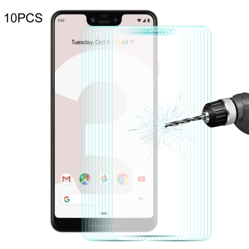 

10 PCS ENKAY Hat-prince 0.26mm 9H 2.5D Curved Edge Tempered Glass Film for Google Pixel 3 XL