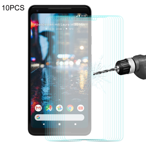 

10 PCS ENKAY Hat-prince 0.26mm 9H 2.5D Curved Edge Tempered Glass Film for Google Pixel 2 XL