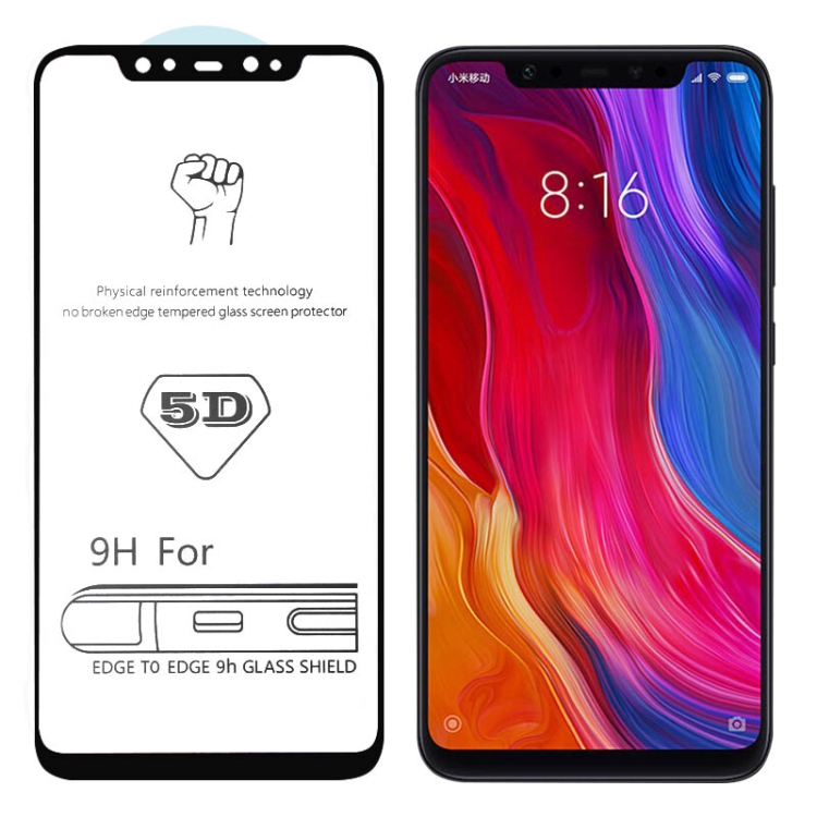

9H 5D Full Glue Full Screen Tempered Glass Film for Xiaomi Mi 8