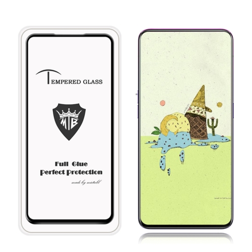 

MIETUBL Full Screen Full Glue Anti-fingerprint Tempered Glass Film for OPPO Reno (Black)