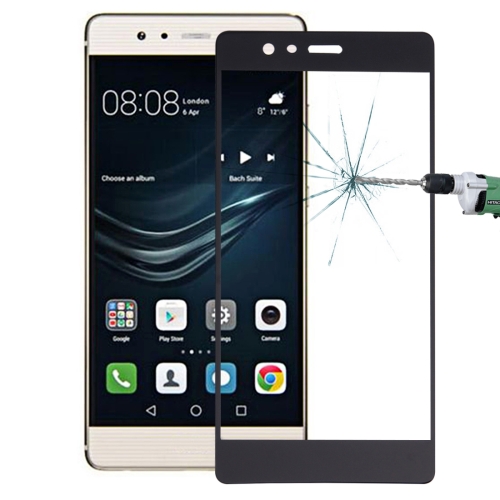 

For Huawei P9 0.26mm 9H Surface Hardness Explosion-proof Silk-screen Tempered Glass Full Screen Film (Black)