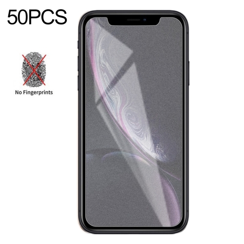 

50 PCS Matte Frosted Tempered Glass Film for iPhone XR / iPhone 11, No Retail Package