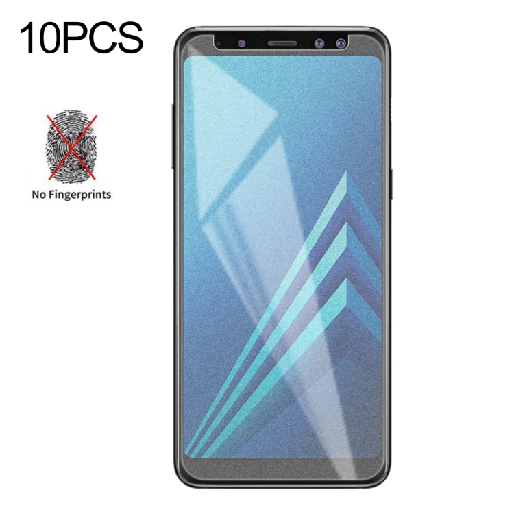 

10 PCS Non-Full Matte Frosted Tempered Glass Film for Galaxy A8 (2018)