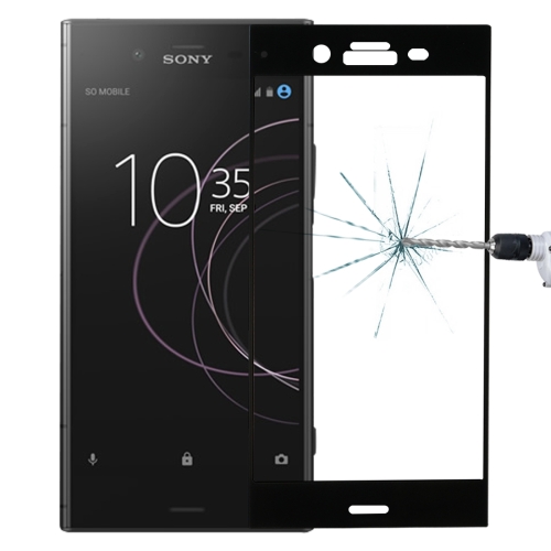 

For Sony Xperia XZ1 0.26mm 9H Surface Hardness 3D Full Screen Tempered Glass Screen Protector(Black)