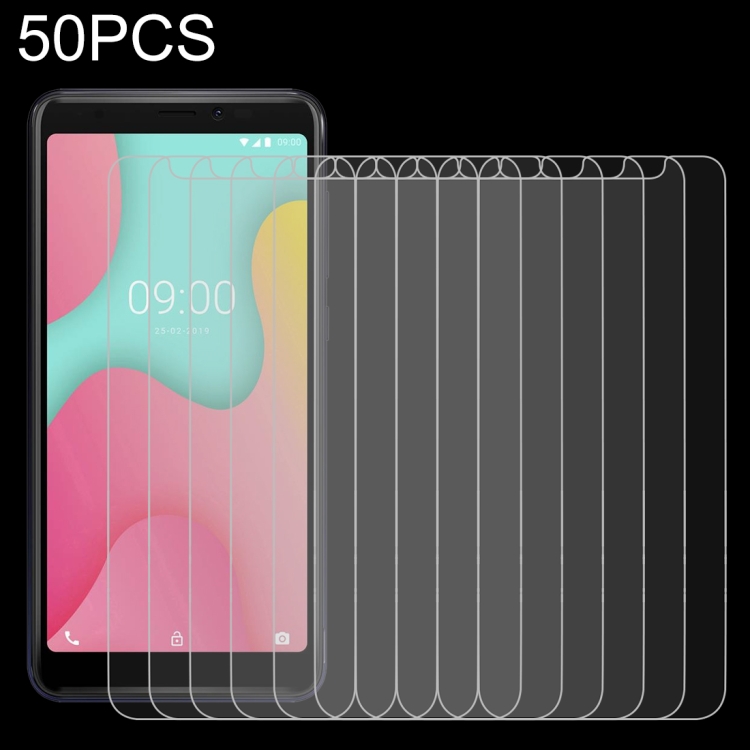

50 PCS 0.26mm 9H 2.5D Tempered Glass Film for Wiko Y60, No Retail Package