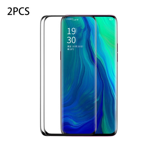 

2 PCS Baseus 0.3mm Full Screen Curved Edge Tempered Glass Screen Protector for OPPO Reno