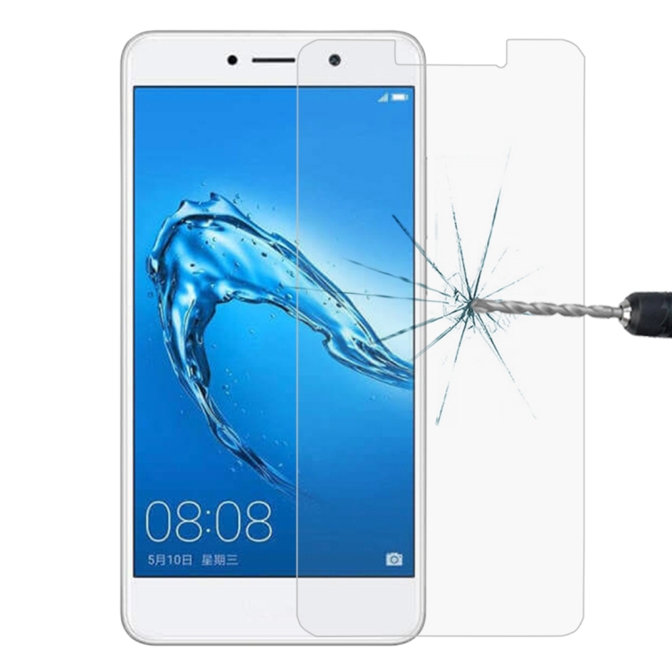 

For Huawei Y7 0.3mm 9H Surface Hardness 2.5D Explosion-proof Non-full Screen Tempered Glass Screen Film