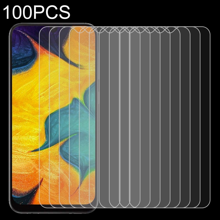 

100 PCS 0.26mm 9H 2.5D Tempered Glass Film for Galaxy A30