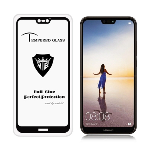 

MIETUBL Full Screen Full Glue Anti-fingerprint Tempered Glass Film for Huawei P20 Lite (Black)