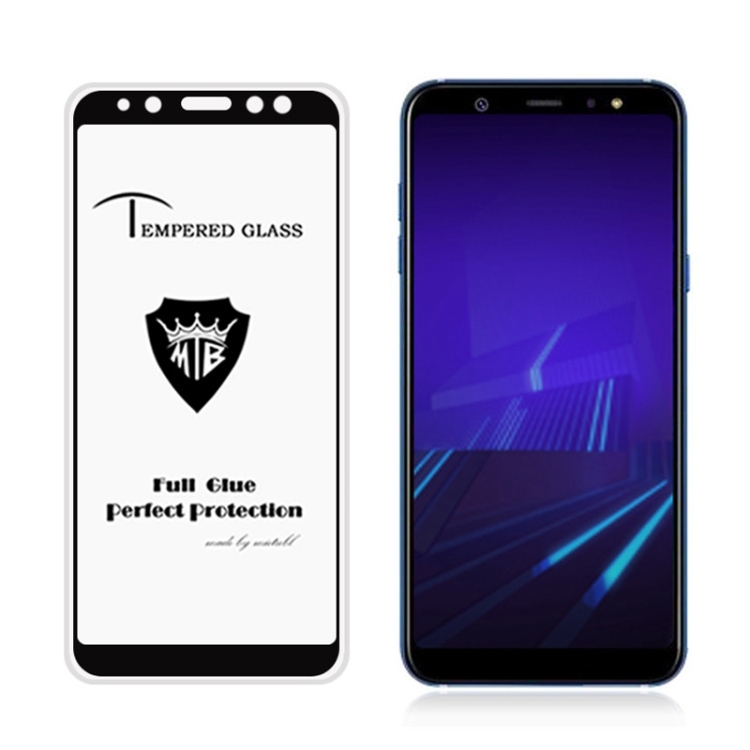 

MIETUBL Full Screen Full Glue Anti-fingerprint Tempered Glass Film for Galaxy A6 (2018) (Black)