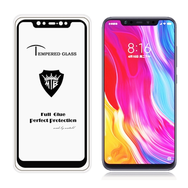

MIETUBL Full Screen Full Glue Anti-fingerprint Tempered Glass Film for Xiaomi Mi 8 (Black)