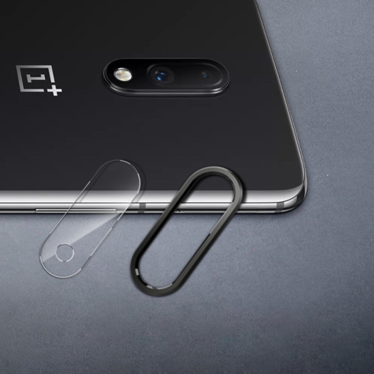

Scratchproof Mobile Phone Metal Rear Camera Lens Ring + Rear Camera Lens Protective Film Set for OnePlus 7 (Black)