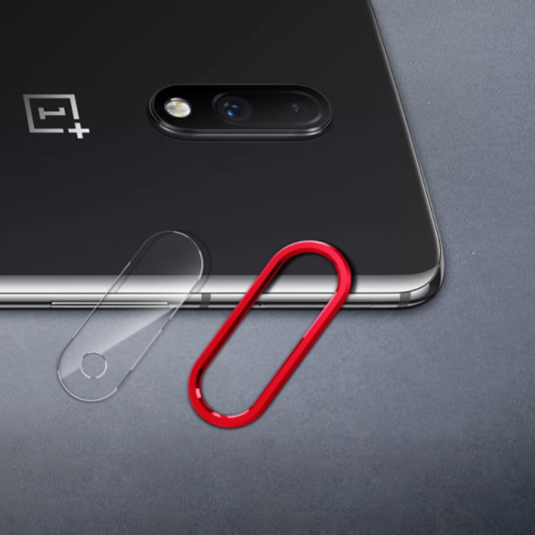 

Scratchproof Mobile Phone Metal Rear Camera Lens Ring + Rear Camera Lens Protective Film Set for OnePlus 7 (Black)