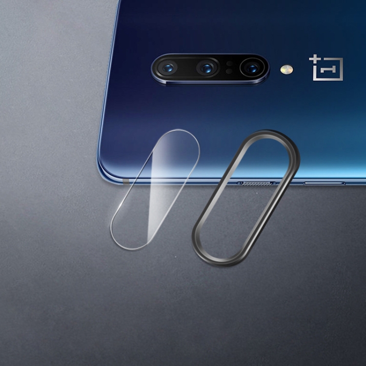 

Scratchproof Mobile Phone Metal Rear Camera Lens Ring + Rear Camera Lens Protective Film Set for OnePlus 7 Pro (Black)