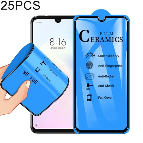 

25 PCS 2.5D Full Glue Full Cover Ceramics Film for Xiaomi Redmi Note 7 / Redmi Note 7 Pro