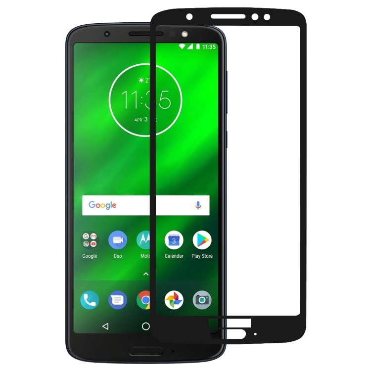 

Full Glue Full Cover Screen Protector Tempered Glass film for Motorola Moto G6