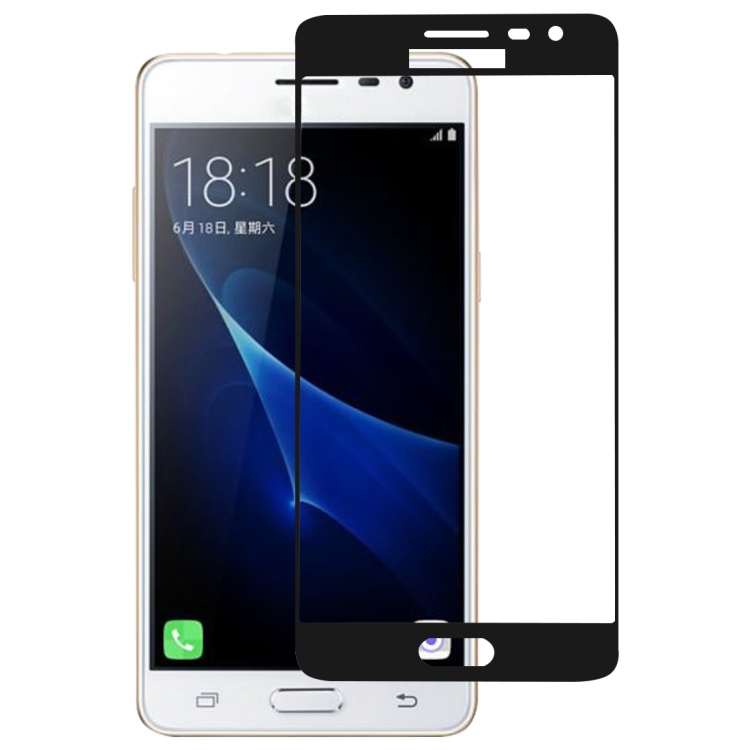 

Full Glue Full Cover Screen Protector Tempered Glass film for Galaxy J3 Pro