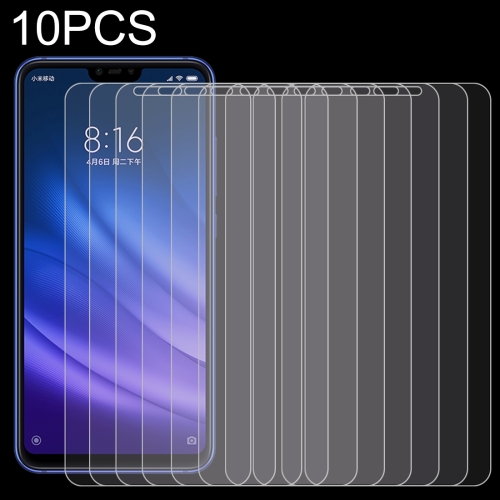 

10 PCS 0.26mm 9H Surface Hardness 2.5D Tempered Glass Film for Xiaomi Mi 8 Lite