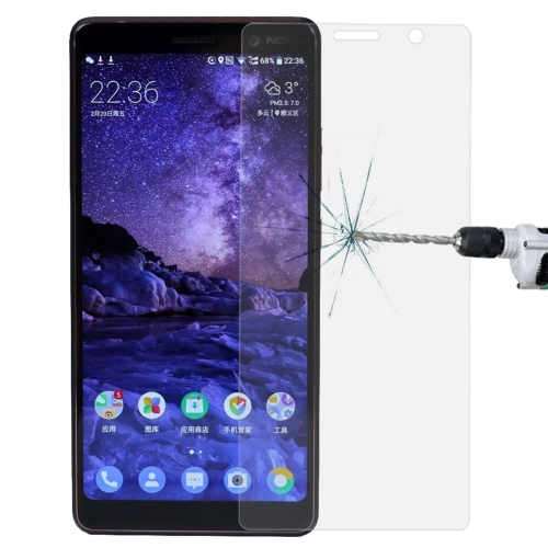 For Nokia 7 Plus 0.26mm 9H Surface Hardness 2.5D Explosion-proof Tempered Glass Screen Film