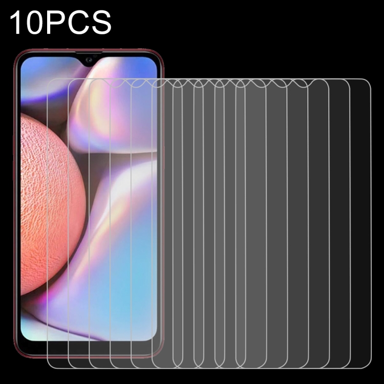 

10 PCS 0.26mm 9H 2.5D Tempered Glass Film for Galaxy A10s