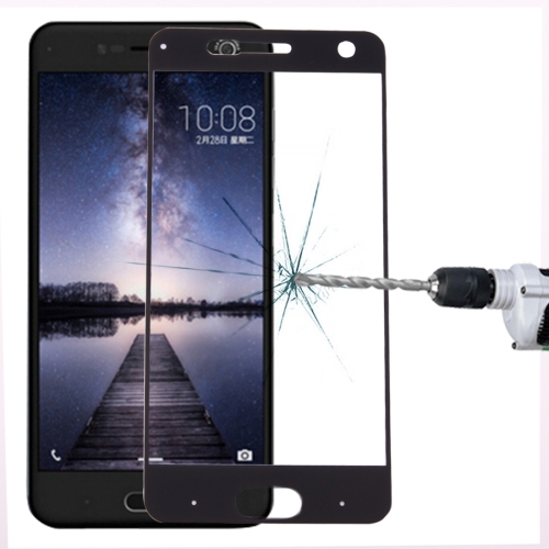

For ZTE Blade V8 0.3mm 9H Surface Hardness 2.5D Curved Silk-screen Full Screen Tempered Glass Screen Protector(Black)