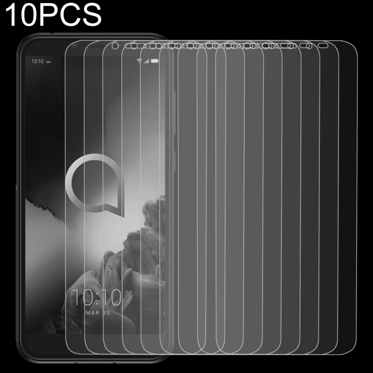 

10 PCS For Alcatel 1S (2019) 2.5D Non-Full Screen Tempered Glass Film