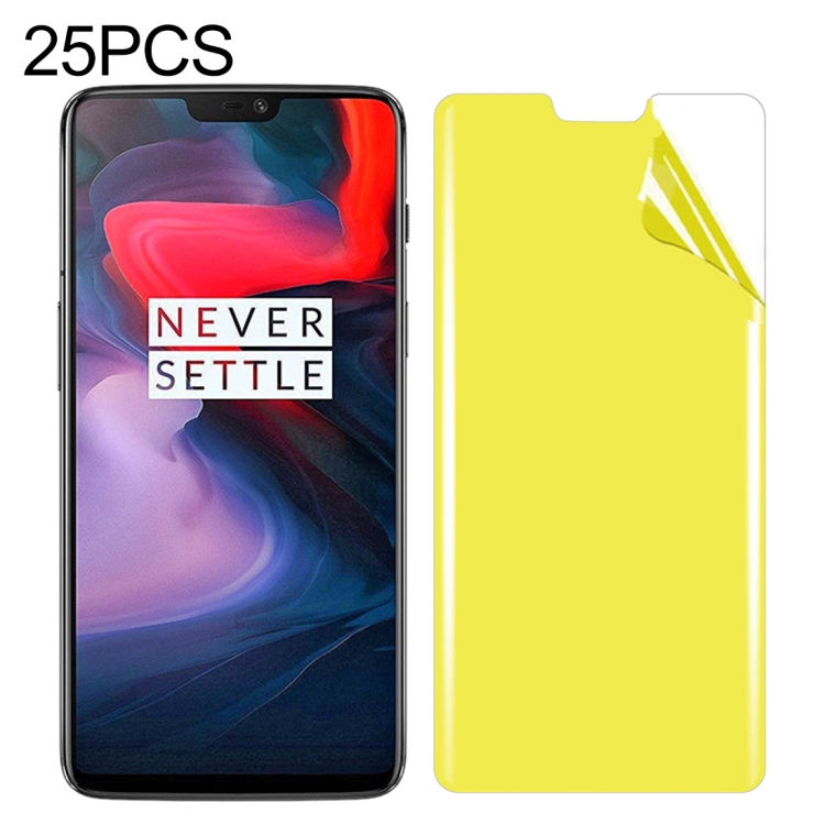 

25 PCS For OnePlus 6 Soft TPU Full Coverage Front Screen Protector