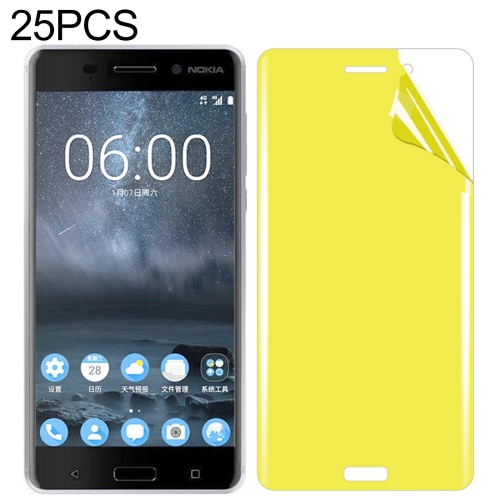 

25 PCS For Nokia 6 Soft TPU Full Coverage Front Screen Protector