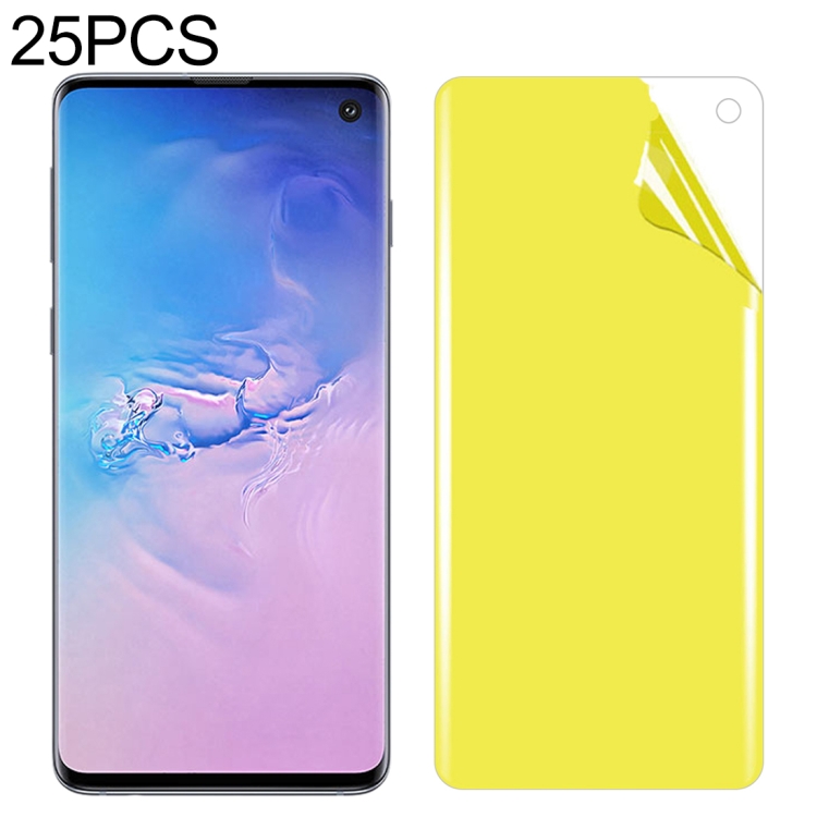 

25 PCS For Galaxy S10 Soft TPU Full Coverage Front Screen Protector