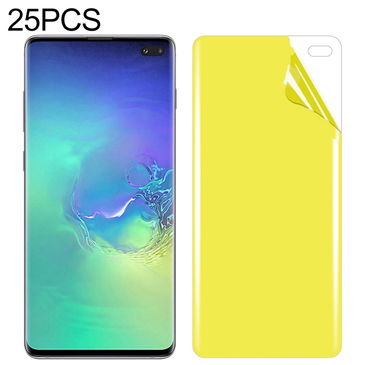 

25 PCS For Galaxy S10 Plus Soft TPU Full Coverage Front Screen Protector