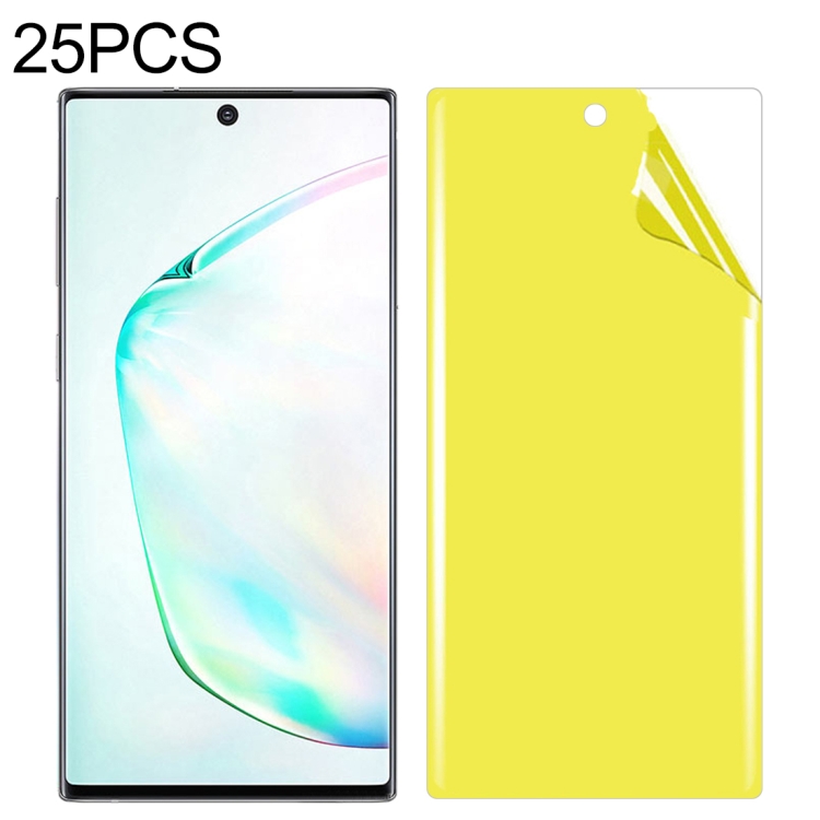 

25 PCS For Galaxy Note 10 Soft TPU Full Coverage Front Screen Protector