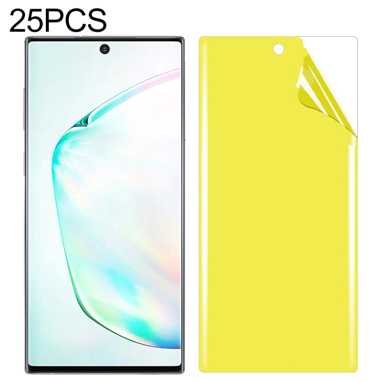 

25 PCS For Galaxy Note 10+ Soft TPU Full Coverage Front Screen Protector