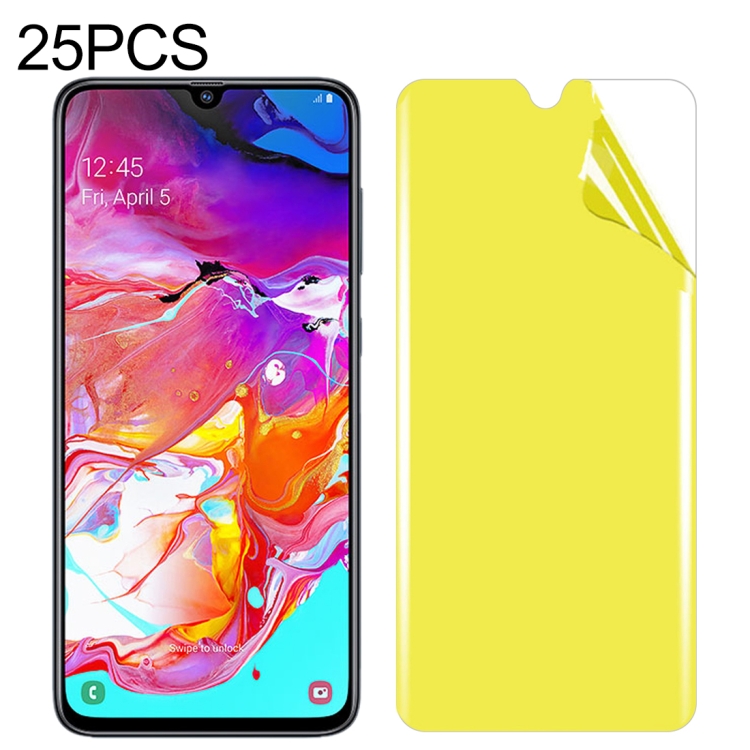 

25 PCS For Galaxy A70 Soft TPU Full Coverage Front Screen Protector