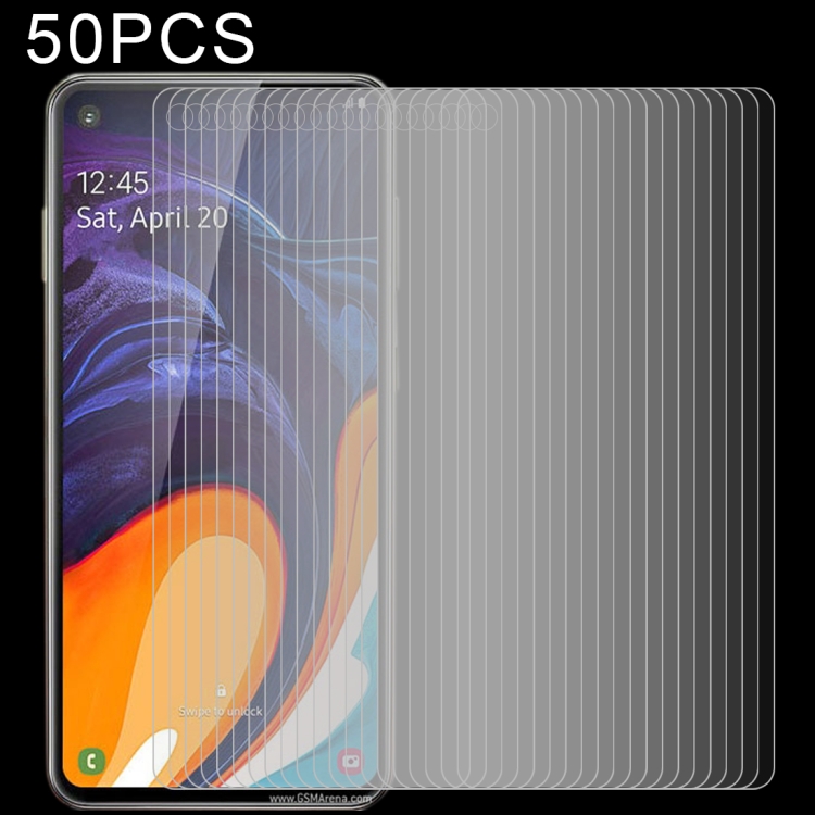 

50 PCS 2.5D Non-Full Screen Tempered Glass Film for Galaxy A60