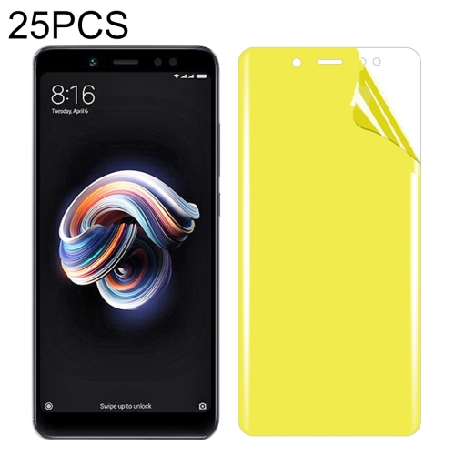 

25 PCS For Xiaomi Redmi Note 5 Pro Soft TPU Full Coverage Front Screen Protector