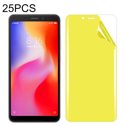 

25 PCS For Xiaomi Redmi 6A Soft TPU Full Coverage Front Screen Protector