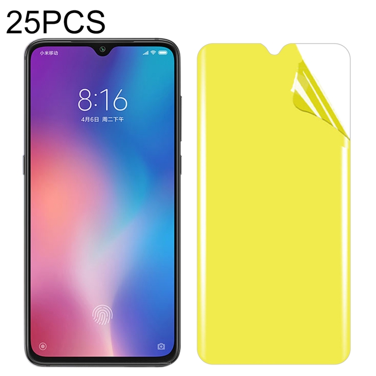 

25 PCS For Xiaomi Mi 9 Soft TPU Full Coverage Front Screen Protector