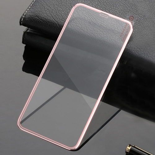 

Titanium Alloy Metal Edge Full Coverage Front Tempered Glass Screen Protector for iPhone 11 Pro Max / XS Max(Rose Gold)