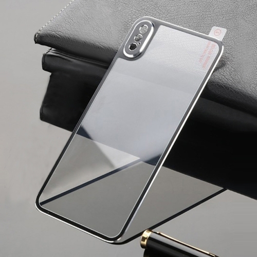 

Titanium Alloy Metal Edge Full Coverage Back Tempered Glass Screen Protector for iPhone XS / X (Black)