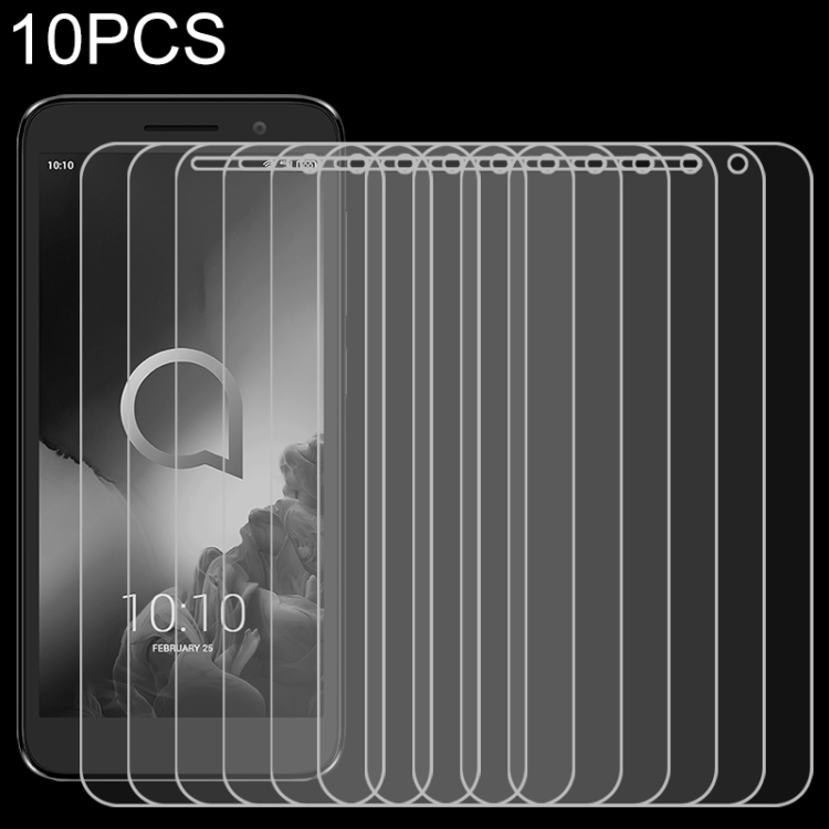 

10 PCS 9H 2.5D Non-Full Screen Tempered Glass Film For Alcatel 1 (2019)