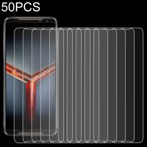 

50 PCS For ASUS ROG Phone 2 (ZS660KL) 2.5D Non-Full Screen Tempered Glass Film