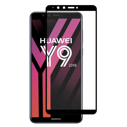 

ENKAY Hat-prince Full Glue 0.26mm 9H 2.5D Tempered Glass Film for Huawei Y9 (2018) / Enjoy 8 Plus (Black)