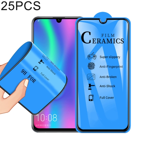 

25 PCS 2.5D Full Glue Full Cover Ceramics Film for Huawei Honor 10
