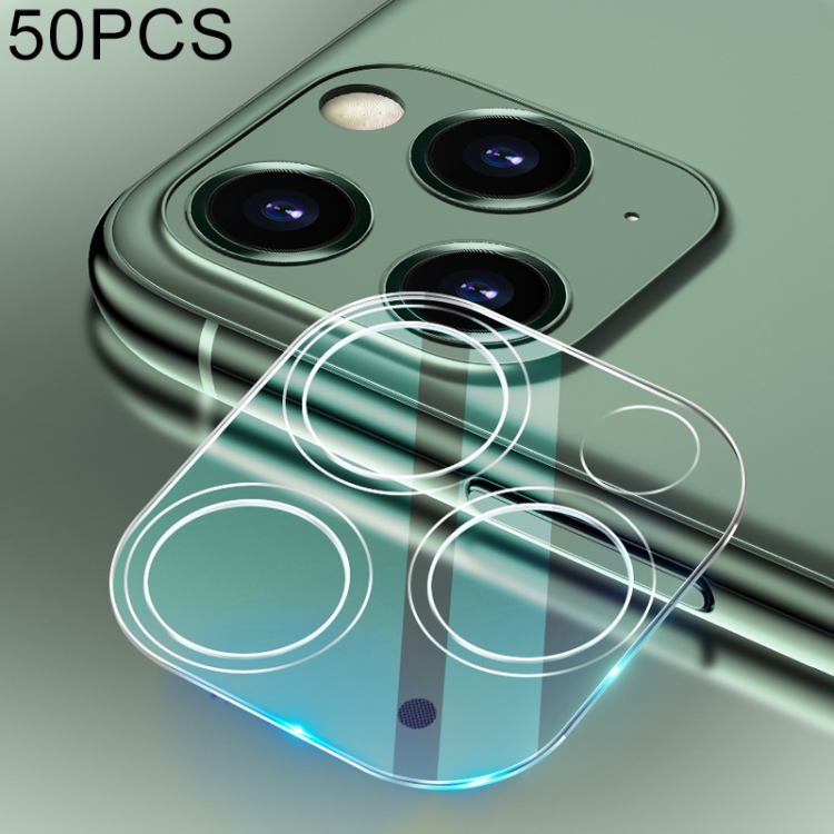 

50 PCS For iPhone 11 Pro HD Rear Camera Lens Protector Tempered Glass Film