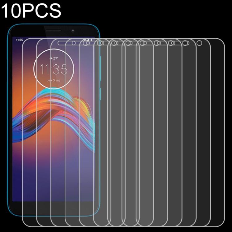 

10 PCS For Motorola Moto E6 Play 9H 2.5D Screen Tempered Glass Film