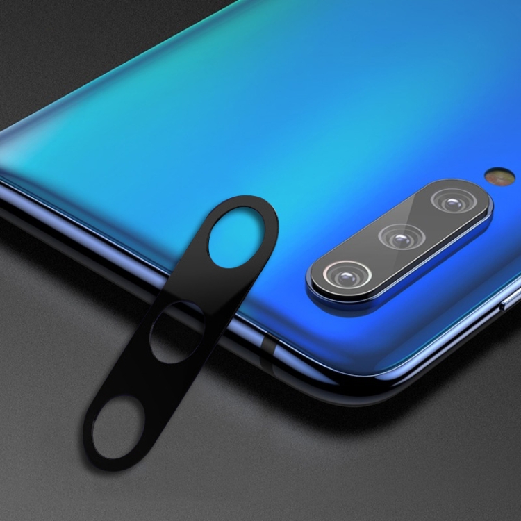

10D Full Coverage Mobile Phone Metal Rear Camera Lens Protection Ring Cover for Xiaomi Mi 9 (Black)