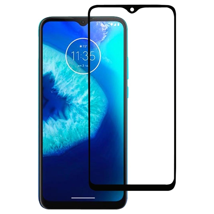 

For Motorola Moto G8 Power Lite Full Glue Full Screen Tempered Glass Film