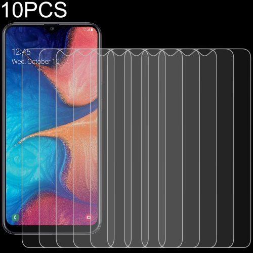 

For Samsung Galaxy A20 10 PCS 0.26mm 9H 2.5D Tempered Glass Film