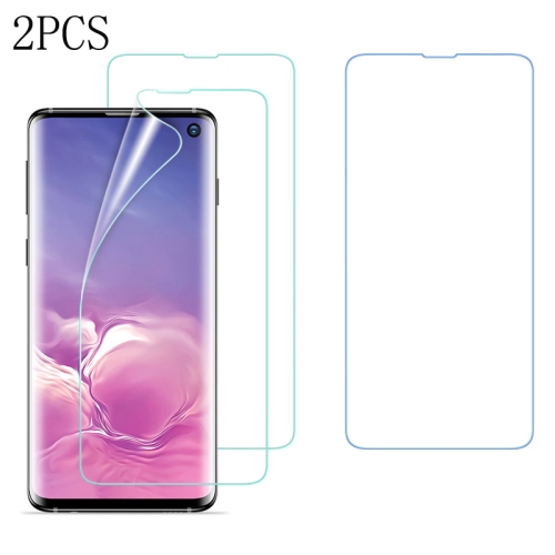 

2 PCS ESR 0.15mm 3D Curved Full Screen Protector Hydrogel Film Front Protector for Galaxy S10, Fingerprint Unlocking Is Supported